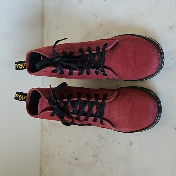 DR. MARTENS - Shoreditch canvas ankle combat boots - Picture 5 of 7
